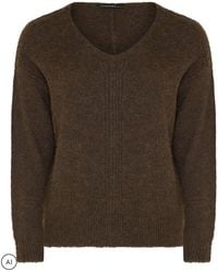 Evans - Knitted V-Neck Jumper - Lyst