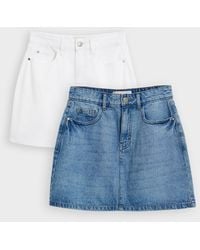 Threadbare - Denim Mini Skirts 2 Pack - Lyst