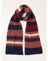 FatFace - Fatface Multi Stripe Knit Scarf - Lyst