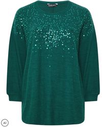 Evans - Sequin Embellished Top - Lyst