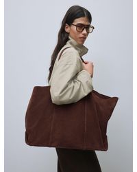 Next - N. Premium Suede Large Shoulder Bag - Lyst