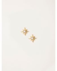 FatFace - Fatface Textured Star Stud Earrings - Lyst