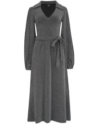 Pour Moi - Emily Sparkle V-Neck Tie Waist Midi Dress - Lyst
