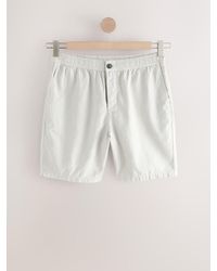 Next - Premium Soft Touch Linen Blend Elasticated Waist Shorts - Lyst