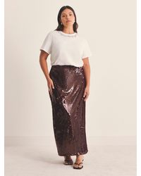 Simply Be - Sequin Midaxi Skirt - Lyst