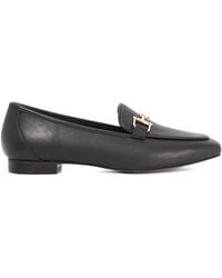 Dune - Leather Grained Branded Snaffle Trim Loafers - Lyst