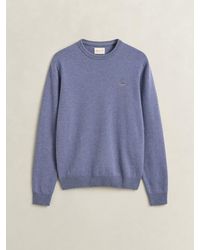 GANT - Lambswool Crew Neck Jumper - Lyst