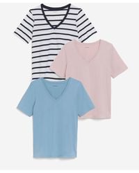 JD Williams - 100% Cotton V-Neck T-Shirts 3 Pack - Lyst