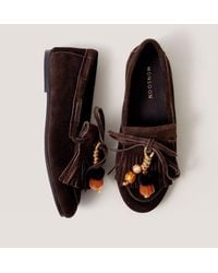 Monsoon - Tabitha Suede Moccasin Loafers - Lyst