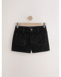 Next - Patch Pocket Mini Denim Shorts - Lyst