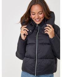 Threadbare - Showerproof Funnel Neck Puffer Coat - Lyst