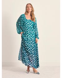 Simply Be - Dobby Ombre Jacquard Maxi Dress - Lyst