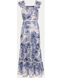 Phase Eight - Genieve 100% Cotton Midi Dress - Lyst