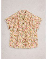 White Stuff - Orla Cotton Button Through Shirt - Lyst