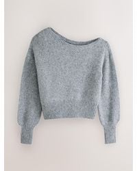 Next - Off The Shoulder Long Sleeve Jumper - Lyst