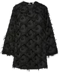 Y.A.S - Y. A.S Y. A.S Fringe Texture Long Sleeve Mini Dress - Lyst