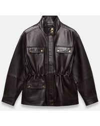 Mint Velvet - Leather Parka Jacket - Lyst