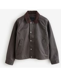 Abercrombie & Fitch - Cropped Long Sleeved Zip Barn Jacket - Lyst