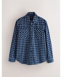 Next - Western Style Long Sleeve Checked Shirt - Lyst