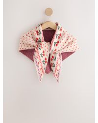 Next - Multi Cherry Print Heavyweight Triangle Scarf - Lyst