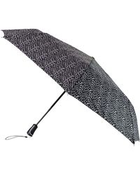 Totes - Xtra Strong Auto Open Close B & W Drops Print Umbrella - Lyst