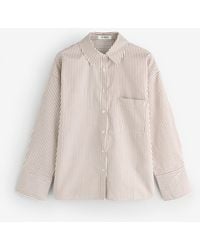 4th & Reckless - 4Th & Reckless Striped Back Tie Detail Frankie Shirt - Lyst