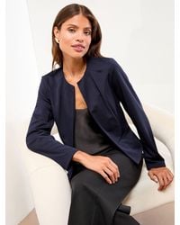 Lipsy - Cropped Collarless Blazer - Lyst