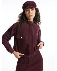 River Island - Cord Utility Bomber Jacket - Lyst