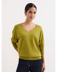 Phase Eight - Senita Fine Knit V-Neck Jumper - Lyst