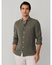 Hackett - Dyed Linen Shirt - Lyst