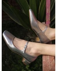 OFF THE HOOK - Piccadilly Square Toe Mary Jane Ballet Shoes - Lyst