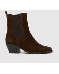 schuh - Bess Square Toe Western Boot - Lyst