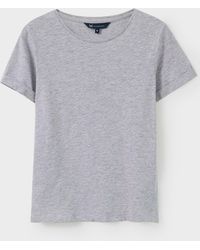 Crew - Perfect Slub 100% Cotton T-Shirt - Lyst