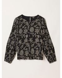 FatFace - Fatface Sofia Dot Floral Petite Embroidered Blouse - Lyst