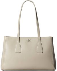 Calvin Klein - Monogram Hardware Tote Bag - Lyst