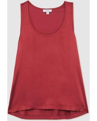 Reiss - Silk-Front Cami Top - Lyst