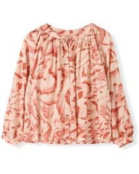Celtic & Co. - Cotton Tie Neck Swing Shirt - Lyst