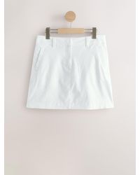 Next - Linen Rich Mini Skirt - Lyst