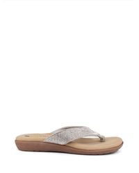 Pavers - Embellished Toe Post Sandals - Lyst