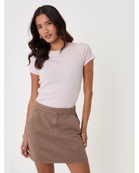 Threadbare - Denim A-Line Mini Skirt - Lyst