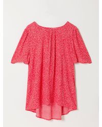 FatFace - Lyndy Coral Texture Petite Blouse - Lyst