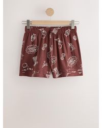 Next - Tie Waist Jersey Shorts - Lyst