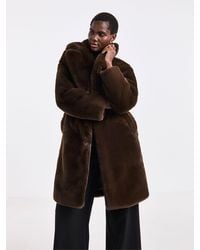 JD Williams - Mid Length Plush Faux Fur Coat - Lyst