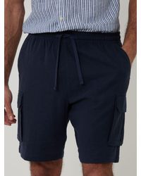 Threadbare - Linen Blend Cargo Shorts - Lyst