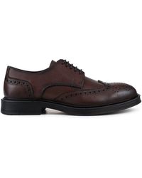 Pavers - Breite Passform Leder-Budapester-Derby-Schuhe - Lyst