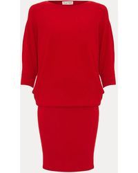 Phase Eight - Bright Becca Batwing Knitted Dress - Lyst