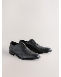 Next - Oxford-Schuhe Im Budapester-Stil Aus Leder - Lyst