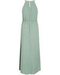 Vila - Halterneck Flower Girl Lace Detail Occasion Maxi Dress - Lyst