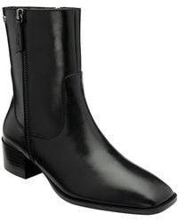 Ravel - Leather Square Toe Ankle Boots - Lyst
