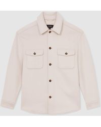 Reiss - Mayfield Wool-Blend Twin-Pocket Overshirt - Lyst